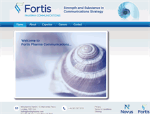 Tablet Screenshot of fortispharma.com